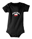 Football Supportershop Body Noir Pologne Mixte bébé, FR : L (Taille Fabricant : 12-18 Mois)