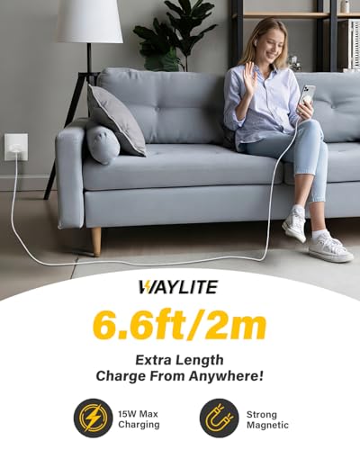 6FT Magnetic Wireless Charger Charging Pad - image 6