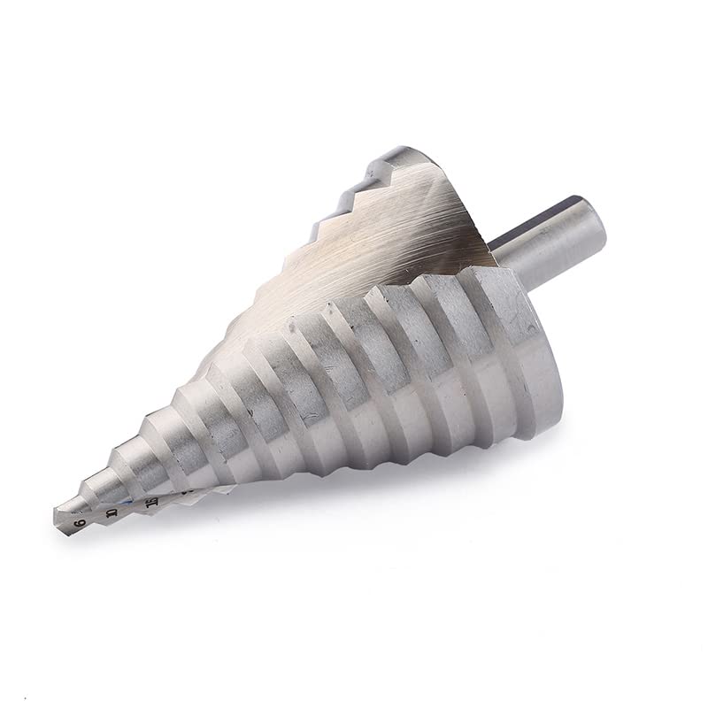 Broca escalonada de 6-60mm, 4-32mm, ranura en espiral, cortador de agujeros de Metal y madera, broca cónica escalonada de vástago redondo HSS, 1 ud.(6-60mm)