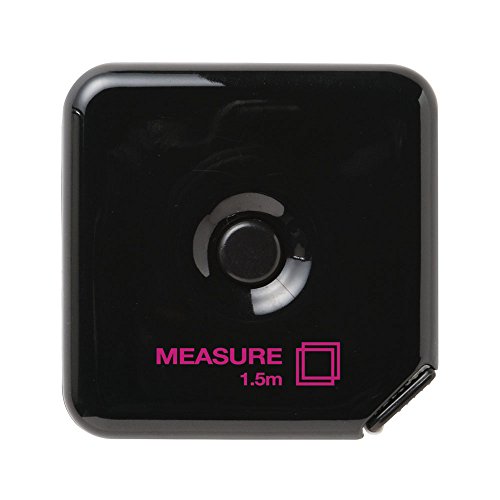 Mètre à ruban Midori 1,5m noir idéal pour la couture et le stylisme nomade
