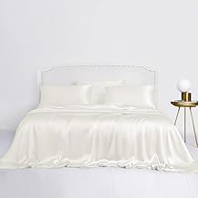 LINENWALAS King Duvet Cover Set- 100% Organic Bamboo Silk Duvet Cover King Size, 90x106 Inches Comforter Cover, Soft, Cooling Duvet Cover (King, Ivory)