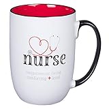 Christian Art Gifts White Ceramic Coffee Mug for Nurses | God Found the Strongest People & Made Them Nurses | Inspirational Coffee/Tea Cup, 15 oz