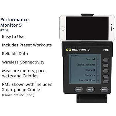 Concept2 SkiErg Skiing Machine and Garmin HRM-Dual