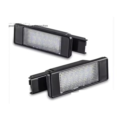 Luces LED de matrícula Canbus 6000K para solucionar fallos en Citroën y Peugeot 3