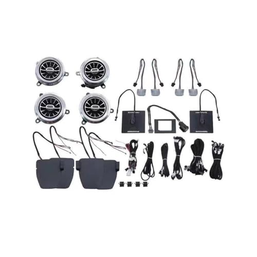 XCZPRKMXY Turbine Outlet LED Ambient Light Front Air Condition Vent Inlet Center Console Ambient Lamp Compatible with Jeep Compatible with Wrangler JL 2018-2020(with Cup Light)