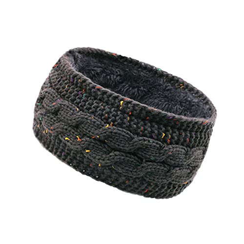 YLYDMY Winter Gestrickt Stirnband Damen, Stirnbänder Gestrickte Verdicken Haarband Frauen Stirnband winterstirnbänder damen Ohrenwärmer Headwrap Cover