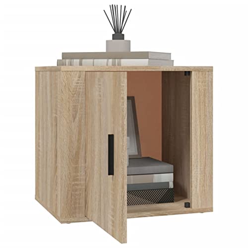 Table de chevet Chêne Sonoma 50 cm meuble d'appoint robuste - 5