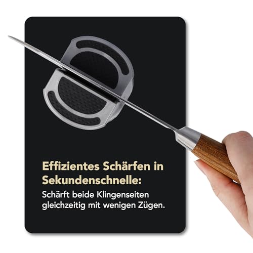 DMT Simple Sharp Diamant Messerschärfer | Messerschleifer für rasiermesserscharfe Klingen mit...