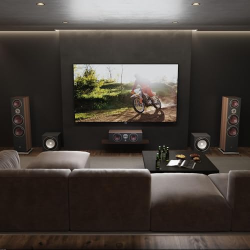 Caisson de basse actif 220W Dali E-9F Noir avec impédance 25000 Ohm