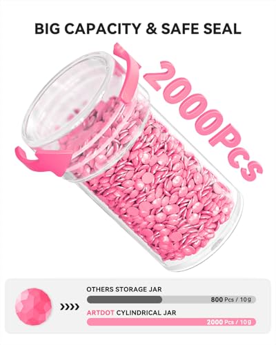 Image of ARTDOT 240 Slots Storage Container for Diamond Art Kits for Adults, Portable Bead Storage Boxes for Diamond Painting Accessories and Tools