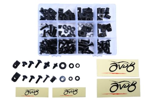 Kit visserie carénages M5 M6 noir anti-vibration DUCATI ST2 ST3 ST4