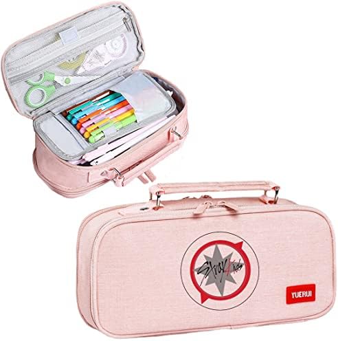 YX&ST Stray Kids Merch large Pencil Case Capacity Stationery Bag Storage Pouch