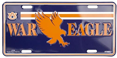 HangTime Auburn University - Auburn Tigers - WAR Eagles Novelty License Plate