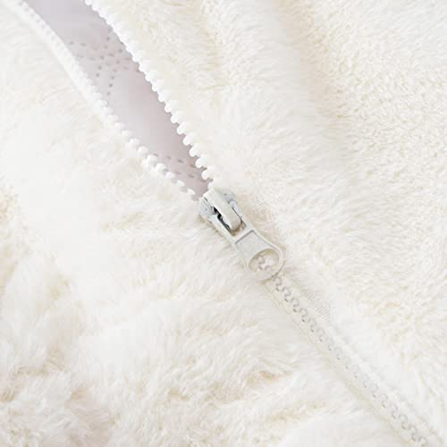 Infant Baby Boys Girls Hooded Jacket Coat with Ears Warm Toddler Newborn Kids Outwear Coat Zipper Up 0 to 6Y3