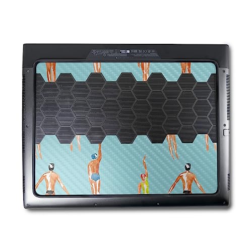 Image of MightySkins Carbon Fiber Skin Compatible with Alienware M18 R1 (2023) Full Wrap Kit - Upstream | Protective, Durable Textured Carbon Fiber Finish | Easy to Apply & Change Styles | Made in The USA