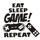 Happyyami 1個 ゲームパッドステッカー ウォールデ ルームステッカー 壁のデ Black