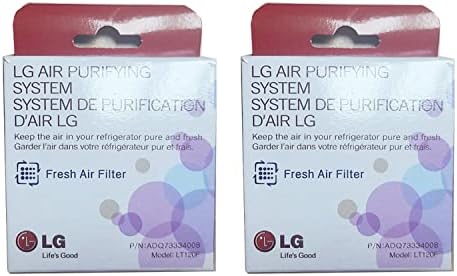 [LT120F Air Filter OEM Mania] LT120F 2-PACK NEW OEM Produced for LG Kenmore Refrigerator Air Filter Replacement Part - 6 Month Fresh Air Purifying System Compatible LT120F Kenmore Elite 469918