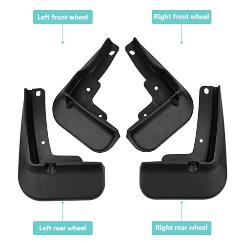 Image of Mud Flaps Compatible with 2026 Camry SE XSE Sport Accessories 2018-2025 All Weather Fender Guard Mudguards Sediment Protection No Need to Drill Holes