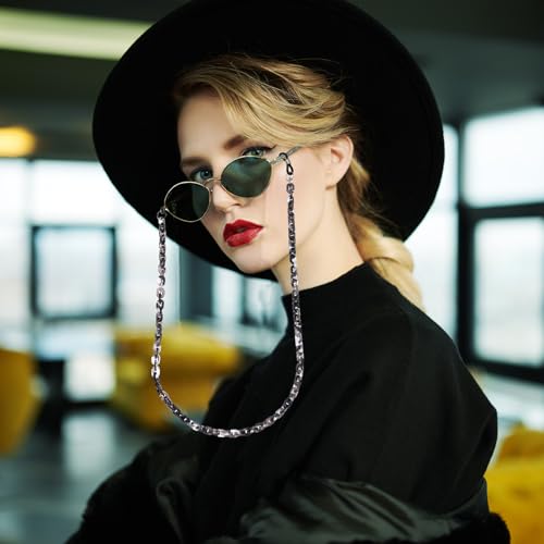 Image of uxcell Eyeglass Chains for Women, Resin Eyeglass Holder Chains Adjustable Sunglasses Lanyards Holder Chains