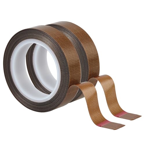 Image of Low Friction Drawer Slide Tape - 2 Rolls 1 /2 inch x33FT, Squeak Resistant & Abrasion Resistance Surface Protection Tape for Furniture, Tools,Wood,Drawer,Cabinet,Curtain(Brown)