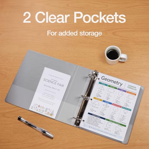 Image of Oxford 1 Inch 3 Ring Binders, 4 Pack, Assorted Colors, Holds 240 Sheets
