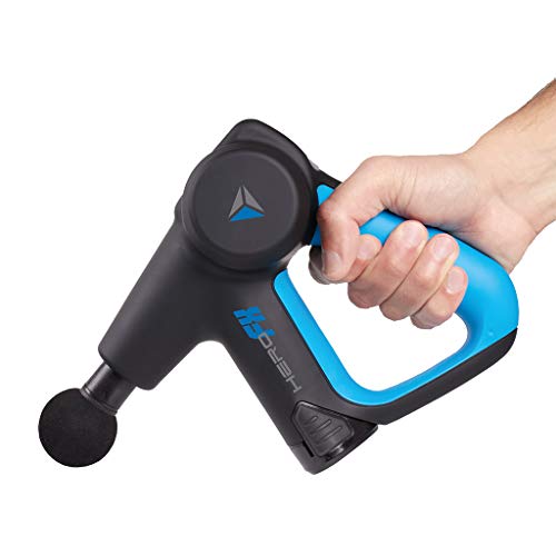 Hero FX Massagegeräte Massage Gun | Massage Pistole inkl. 5 verschiedene Köpfe & 15 Intensitäten | Ideale Muskel Massage Gun für Dein Training