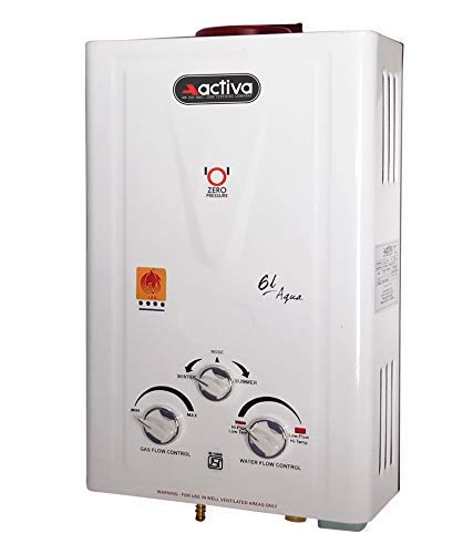 ACTIVA 6Ltr. Instant pure Copper LPG Gas Water Heater with Anti Rust  Coating Geyser ISI Approved Saves Geyser from… - YeLeJao Discount offers  and Shopping Deals