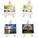 Mayitr 10pcs Wooden Artist Easel Triangle Cards Stand Display Wedding 6 inch Artist Tripod Tabletop Holder Stand - Painting Party, Kids Crafts, Oil Acrylic Paints, Signs, Photos