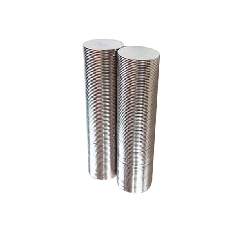 Disco Magnete al neodimio Piccolo foglio rotondo sottile Cilindro magnetico Imane Magnete permanente for terre rare Magneti potenti e super resistenti (Color : 25x1mm(100pcs))