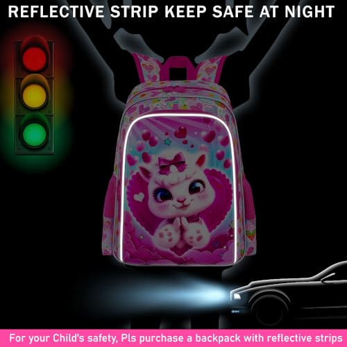 Image of 16 inch Backpack for Girls Boys 4-8, 3Pcs Kids Bookbag Set with Lunch Box, School Bag for Preschool Kindergarten