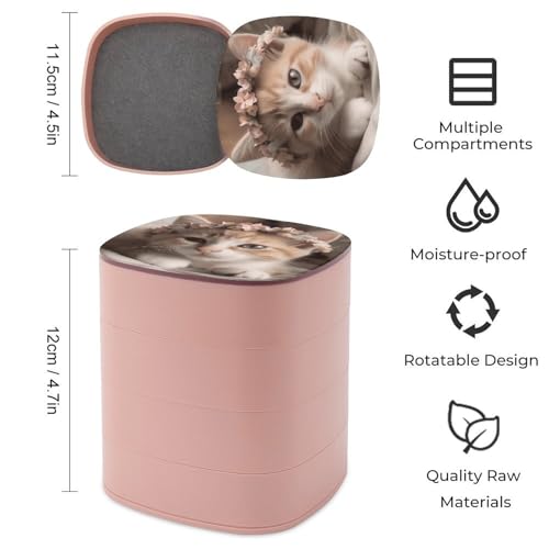 Coffret à bijoux chat haut de gamme pour bracelets et bagues