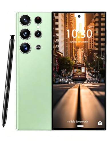 Image of C24 Ultra Unlocked Phone, 8GB+256GB Large Storage Cell Phone, Android 14 Smart Phone, 6800 mAh Battery Unlockedphone, 6.8-inch, 5G Dual SIM [Works with T-Mobile, AT&T, Verizon] Light Green