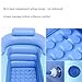 Intime Plegable Inflable Gruesas Adultos Calientes Bañera, Niños Piscina Inflable, Azul