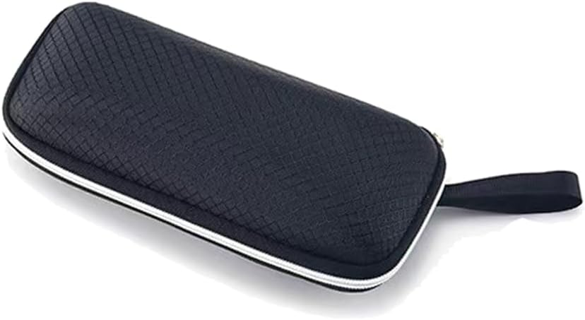 Semi-Hard Shell Sunglasses Case，Portable Zipper Eyeglasses Case，Protective Box For Glasses，Includes a storage bag and glasses wiping cloth