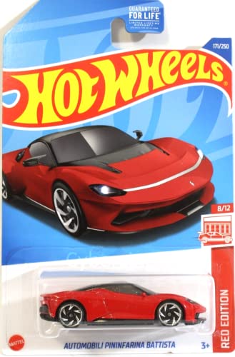 Hot Wheels 2022 Automóvil Pininfarina Battista RED Edition miniatura 1
