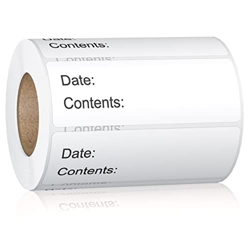 Comparison: Best Labels For Freezer Containers 7 Printholic 500 Pcs 1" x 3" Freezer Refrigerator Food Labels, Removable Adhesive, Water Oil Resistant, No Residue Food Storage Containers Labels Perfect for Monitoring Your Food in Kitchen