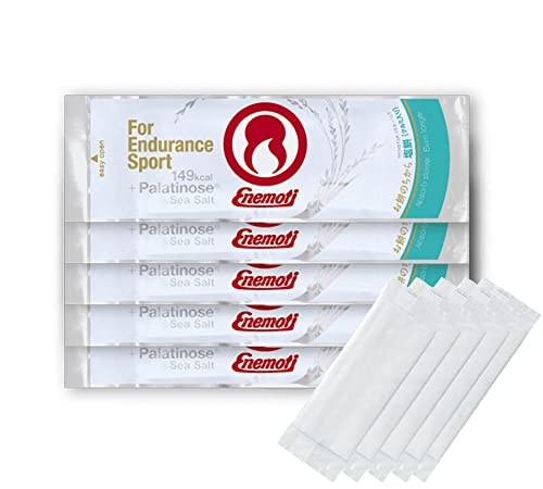 Enemoti (エネもち) 恵根餅 塩餅40g(149kcal)×5個 ぴったりサイズの簡易おしぼりセット スポーツ時のエネルギー補給食 忙しい方の朝食 エナジーバー マラソン ロードバイク トライアスロン トレラン 登山 えねもち エネモチ (塩餅, 5個)