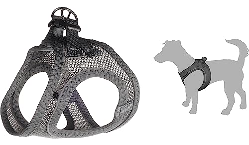 Flamingo Dog Harness Step&Go Bento Grey S 30-35cm 37-40cm