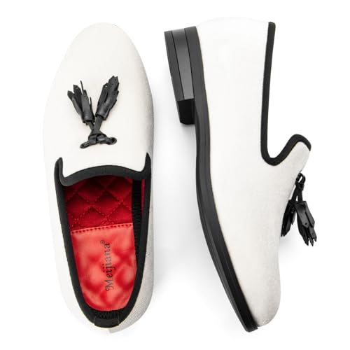 Image of Meijiana Boys' Formal Dress Slip-On Loafers - Tuxedo Shoe for Baby Dress Shoes