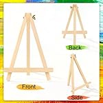 32 Pack 9 Inch Wood Easels, Easel Stand for Painting Canvases, Art, and Crafts, Tripod, Painting Party Easel, Kids Student Tabletop Easels for Painting, Portable Canvas Photo Picture Sign Holder - Image 4
