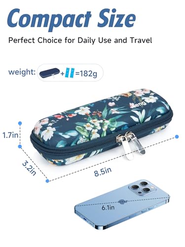 Image of YOUSHARES Portable Insulin Cooler Travel Case - TSA Approved Diabetic Medication Cooling Bag, EVA Insulated Organizer for Epi Pens, Refrigerated Diabetes Supplies Carrying Storage Kit with 2 Ice Pack