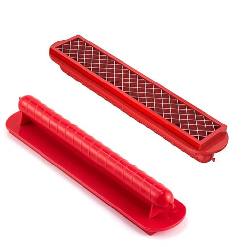 ZIJANG Worstsnijder, worstsnijder, Hot Dog Cutter met handvat, roestvrij staal, curryworstsnijder, rode worstsnijder voor thuis, restaurant, grillstandaard