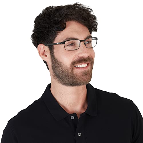Image of Oakley mens Ox3184 Tincup Rectangular Prescription Eyeglass Frames
