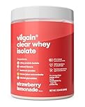 Vilgain Clear Whey Isolate 500g Refreshing Protein Lemonade with 84% Protein | Naturally Sweetened with Stevia