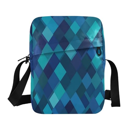 messenger bag shoulder bag crossbody Womens Fashion Purses Adjustable Strap for work work - Teal Royal Blue