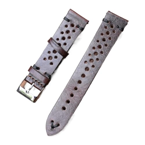 Cong Yi U[EHb`Xgbv 18mm 19mm 20mm 22mm E Yrv(Dark brown black,18mm)