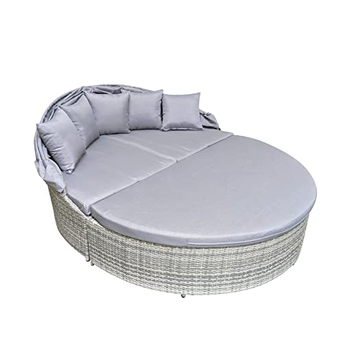 Home Islands Taipeh XL Sonneninsel Loungeinsel Daybed Loungebett Polyrattan – Bild 2