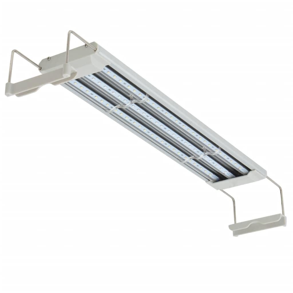 Aquarium-Beleuchtung LED Lampe 50-60 cm Aluminium IP67 wasserdicht dimmbar mit blauem und weißem Licht für Pflanzenwachstum Süßwasser Meerwasser Becken Aquascaping
