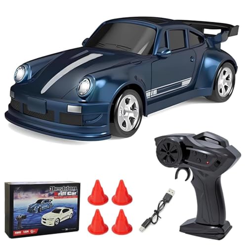 �X�P�[�� 4WD �~�j �h���t�g RC �J�[ - �f�X�N�g�b�v ���[�V���O�ƃM�t�g�p�̍��� GTR ���f�� 1/64(Blue)