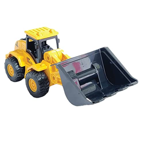 Image of DEUSON ECOM Unbreakable Construction Vehicles for Kids Pretend Play Toy Trucks Bulldozer Play Set Building Vehicles Set for Kids 3-14 Years Excavator (210-13) - Multicolor